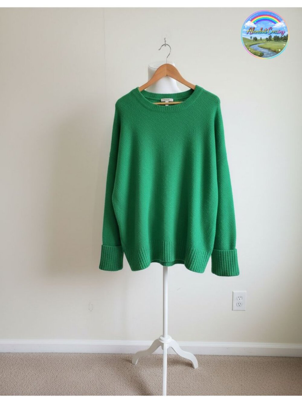 Cozy Oversized Fuzzy Crewneck Pullover Sweater